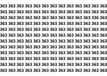 Ache o número 336 em 7 segundos, somente 2 a cada 10 pessoas conseguem