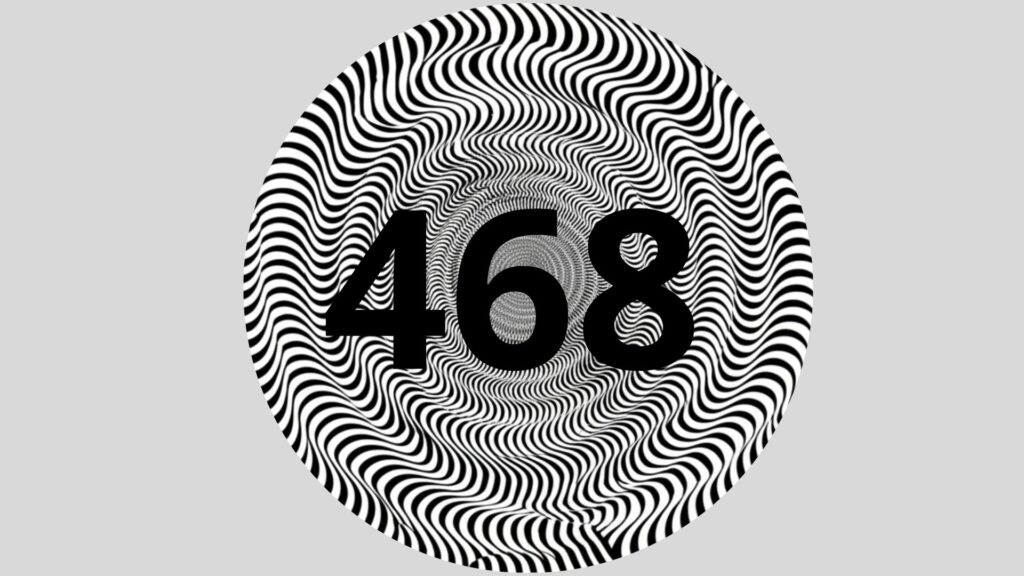 Ache o número 468 na ilusão de ótica em até 10 segundos