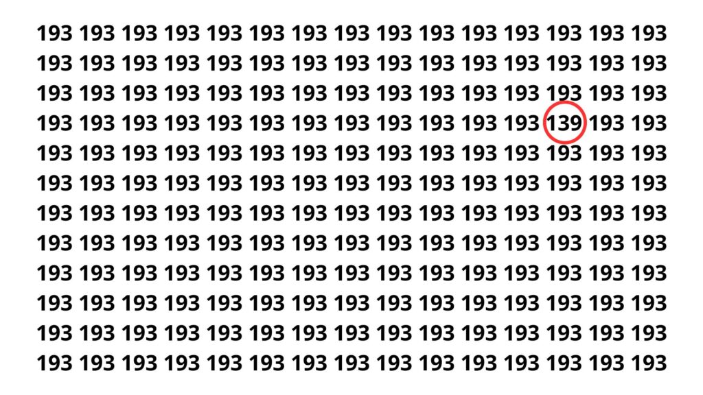 Apenas 2 em cada 10 conseguem encontrar o 139 em 7 segundos