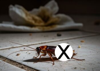 Mantenha as baratas longe de casa nos meses quentes com uma mistura simples borrifada no chão