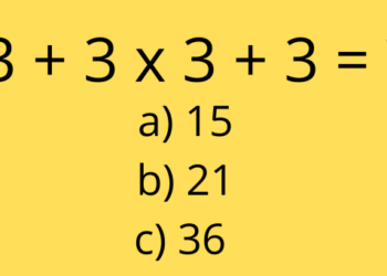 5 a cada 20 pessoas é capaz de resolver esse problema matemático em 7 segundos