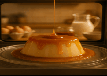 Pudim de micro-ondas doce e rápido que derrete na boca como o da vovó