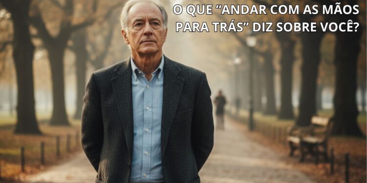 O que significa andar com as mãos para trás, segundo psicologia