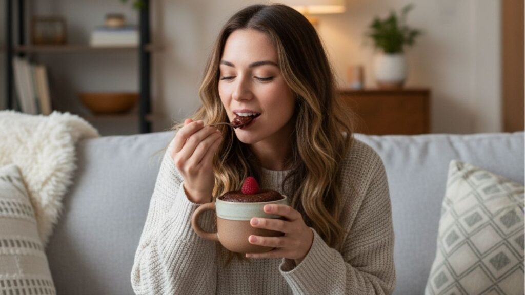 Brownie de caneca delicioso para você fazer em 10 minutos