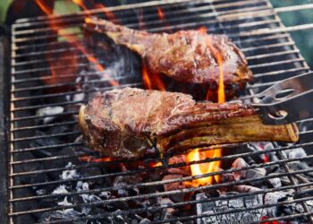 Altura certa da grelha para deixar a carne no ponto perfeito