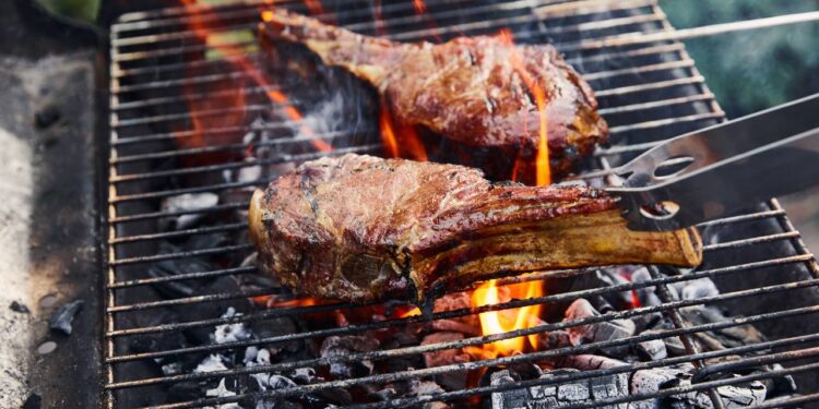 Altura certa da grelha para deixar a carne no ponto perfeito