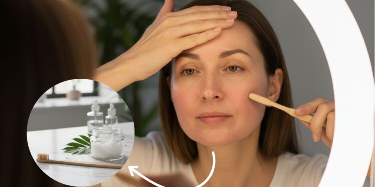 Como reduzir as rugas com truque simples usando escova de dentes