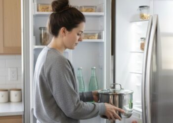 Por que não guardar alimentos na panela dentro da geladeira