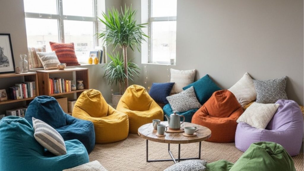 Sala sem sofá: conheça a tendência que está conquistando a gringa