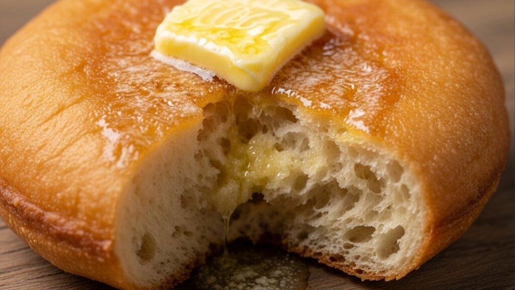 Pão de frigideira fofinho pronto em 5 minutos com 3 ingredientes