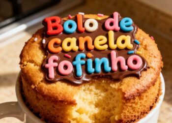 Bolo de caneca fofinho pronto em 3 minutos