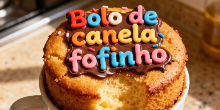 Bolo de caneca fofinho pronto em 3 minutos