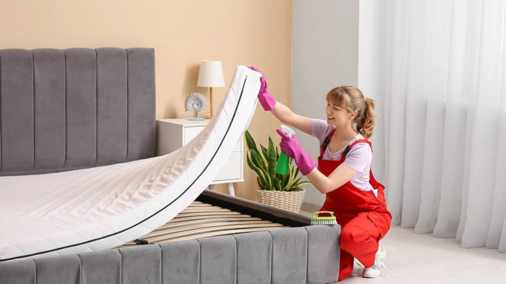 Colchão mais limpo com novo truque de vinagre contra manchas e bactérias