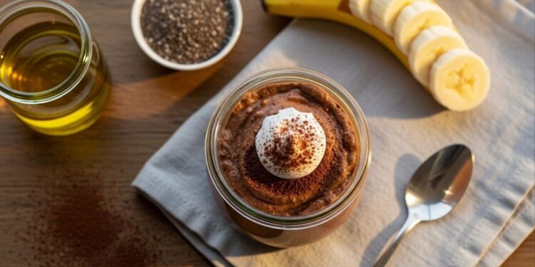 Sobremesa cremosa sem leite nem açúcar pronta em 5 minutos