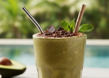 Esta vitamina cremosa de abacate com cacau combate o estresse