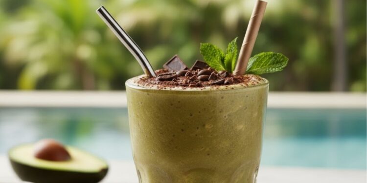 Esta vitamina cremosa de abacate com cacau combate o estresse