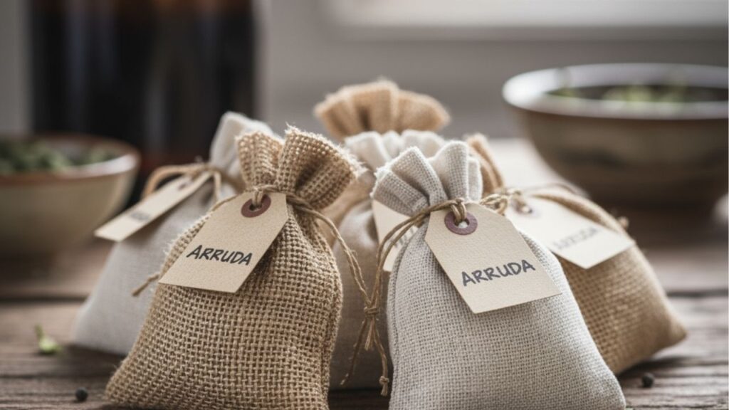 Como usar folhas secas de arruda para proteger roupas contra traças