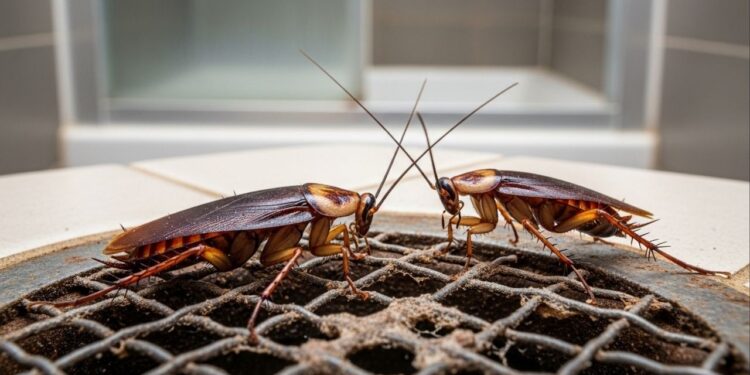 O que jogar no ralo à noite para nunca mais ver baratas