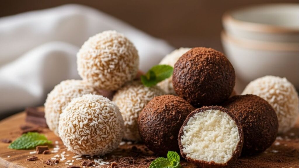 Bolinha de coco e chocolate: doce fácil e irresistível para qualquer ocasião