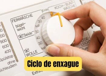 Máquina de lavar gasta mais água neste ciclo do que na lavagem em si