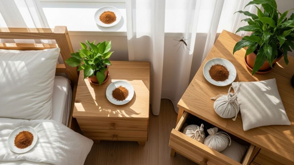 O pó natural que espanta mosquitos e mantém o quarto seguro