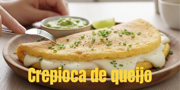 Crepioca com queijo: cremosa, rápida, irresistível e pronta em poucos minutos