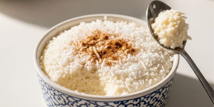 O melhor doce de coco de micro-ondas fica pronto em 5 minutos