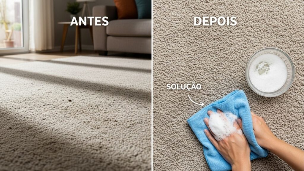 Tapete sem pó em 2 etapas rápidas que qualquer um consegue