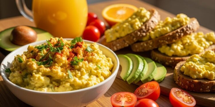 Não paro de fazer essa pastinha cremosa de ovo cozido no café da manhã porque é rápida, nutritiva e irresistível na torrada