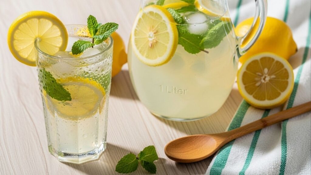 Como fazer 1 litro de limonada com apenas um limão, refrescante e em menos de 10 minutos