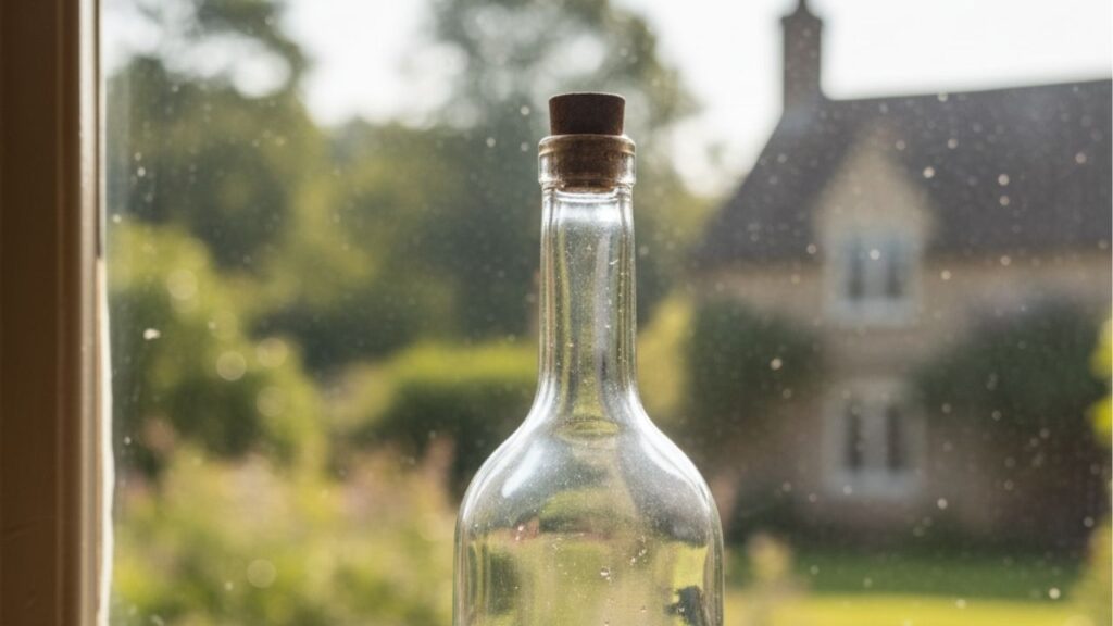 Truque eficiente com arroz para limpar garrafas por dentro