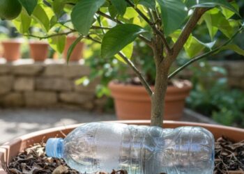 Colocar uma garrafa de água ao pé do limoeiro: para que serve e quais são os benefícios