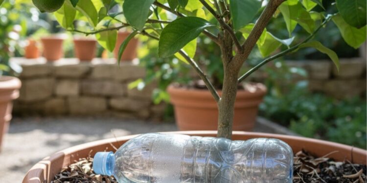 Colocar uma garrafa de água ao pé do limoeiro: para que serve e quais são os benefícios