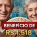 Lei garante benefício de R$ 1.518 para idosos e pessoas com deficiência
