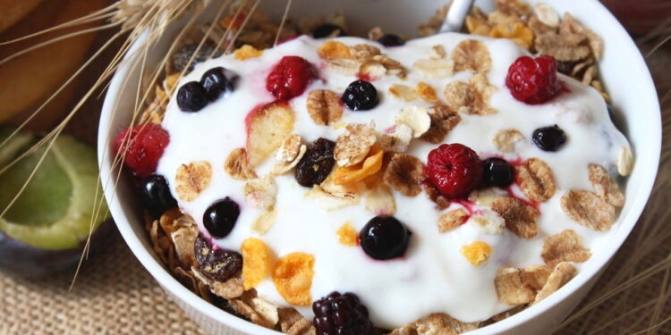 Receitas nutritivas de iogurte ou frutas prontos em 10 minutos