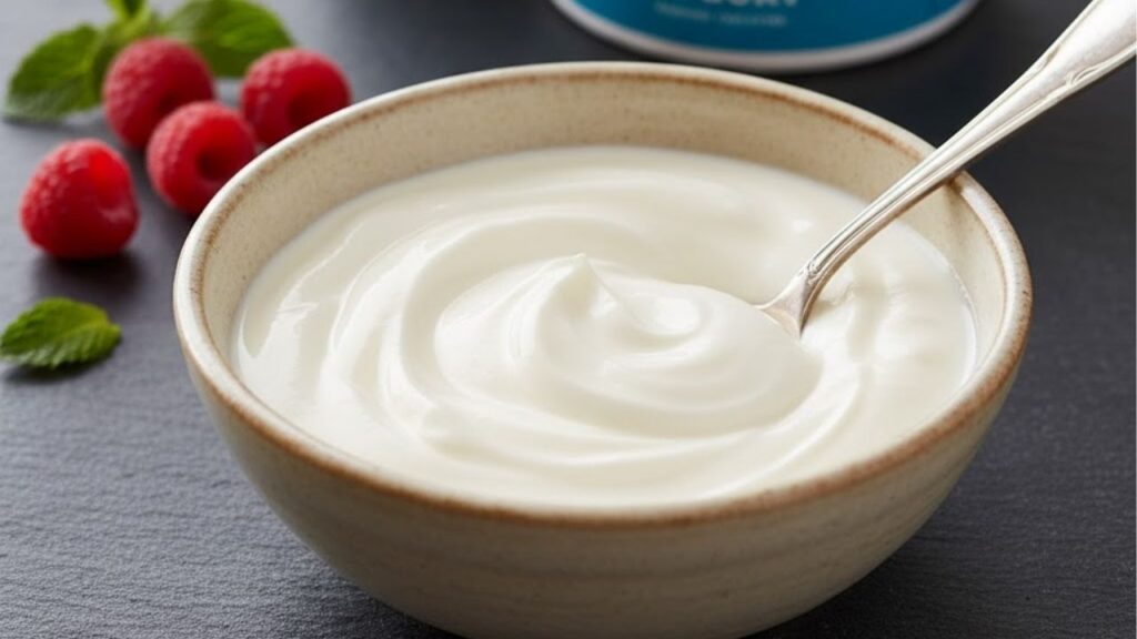 Esta sobremesa deliciosa com chocolate e iogurte fica pronta em 3 minutos