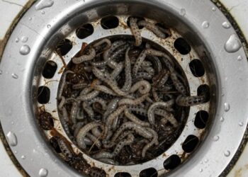 Acabe com as larvas no ralo do banheiro usando apenas dois ingredientes
