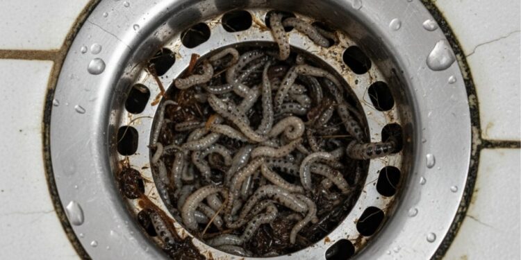 Acabe com as larvas no ralo do banheiro usando apenas dois ingredientes