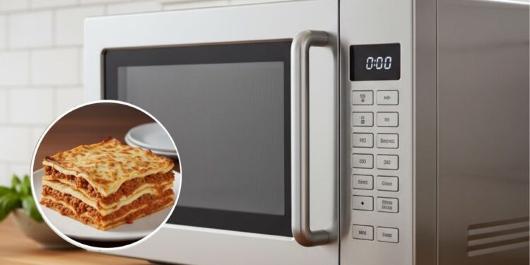 Faça lasanha no micro-ondas com pão de forma em poucos minutos