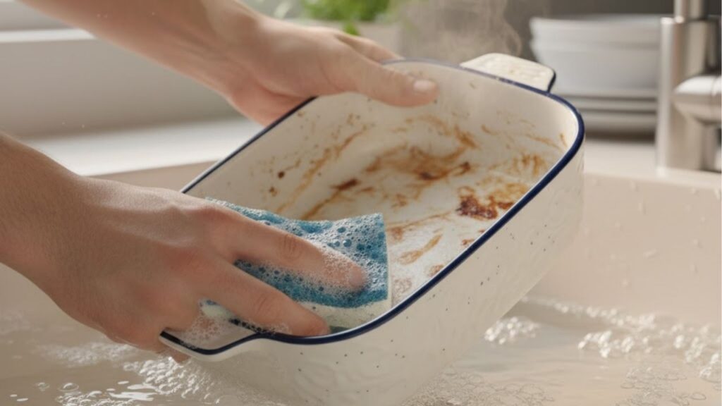 Truque rápido para limpar formas engorduradas sem esforço