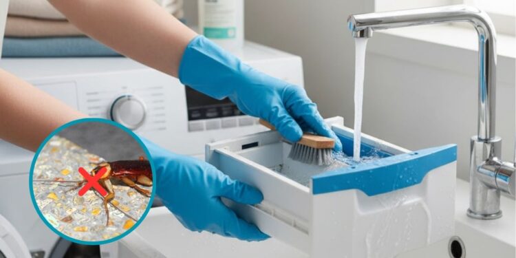 Como limpar o dispenser da máquina de lavar e afastar pragas