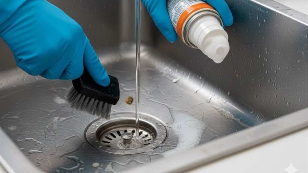 Limpe o ralo da pia e elimine ovos de insetos de forma eficaz