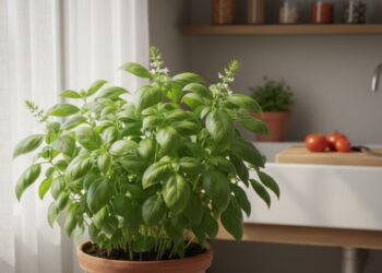 Essa planta no canto da cozinha ajuda a repelir insetos dos eletrodomésticos