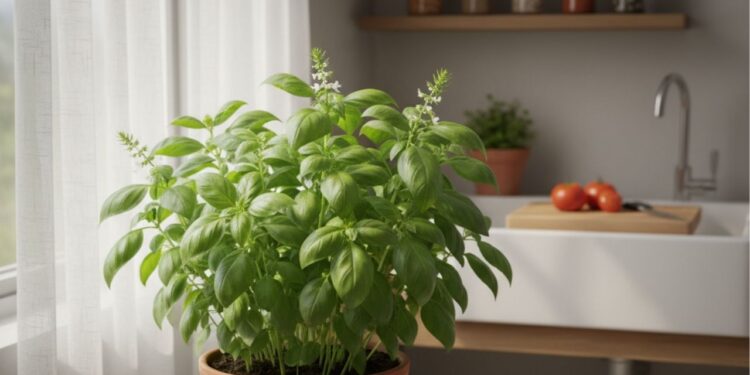 Essa planta no canto da cozinha ajuda a repelir insetos dos eletrodomésticos