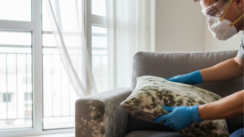 Truque caseiro para eliminar o mofo do sofá rapidamente