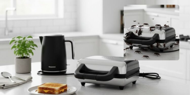 Sua sanduicheira pode estar infestada sem você perceber. Veja como evitar