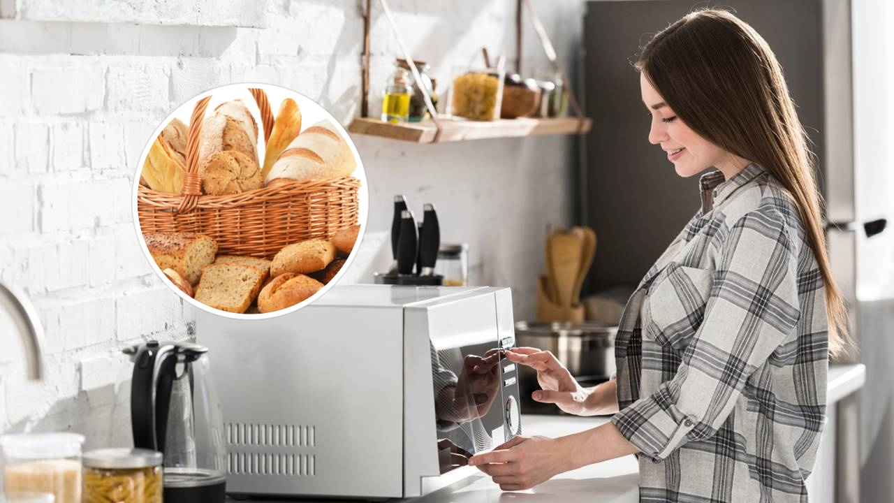Como deixar pão dormido macio de novo usando o micro-ondas