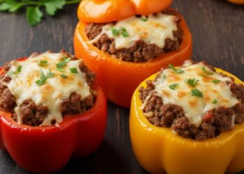 Os melhores pimentões recheados ao forno para uma refeição leve e saborosa