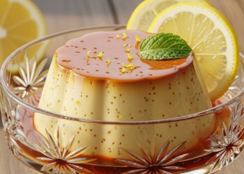 Pudim de limão sem farinha e sem forno: sobremesa prática e refrescante