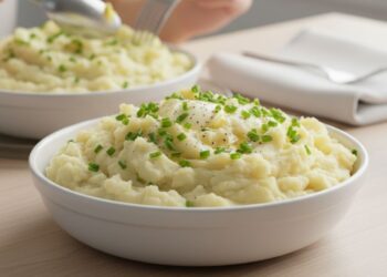 Purê de batata cremoso no micro-ondas pronto em 5 minutos